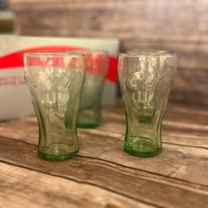 Vintage Libby Green Glass Bell Coke Glasses – SET OF 6