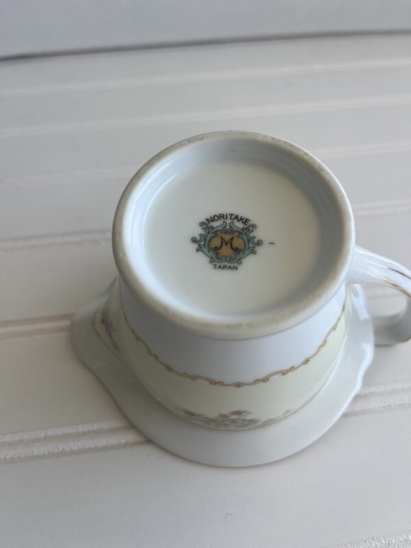 Vintage NORITAKE NAOMI Creamer Floral with Gold Border 1940s - Image 4