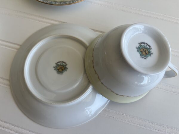 Vintage Noritake Naomi Tea Cups & Saucers – Set of 4 - Image 5