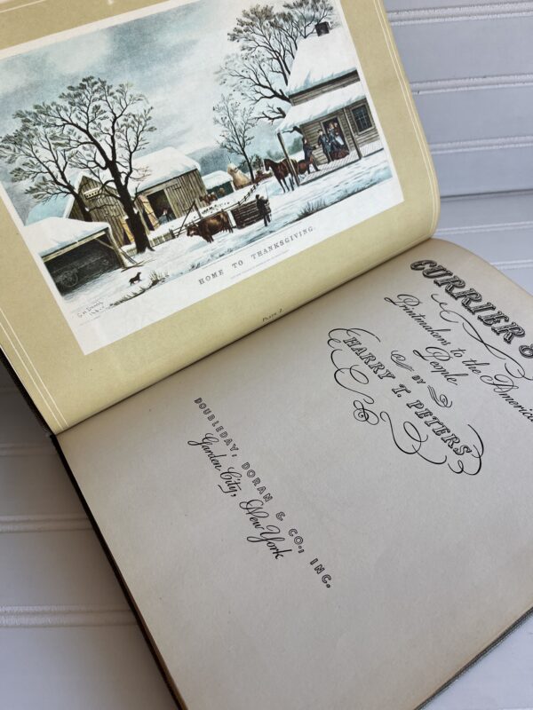 Currier & Ives: Printmakers to the American People – By Harry T. Peters (Vintage Hardcover) - Image 2