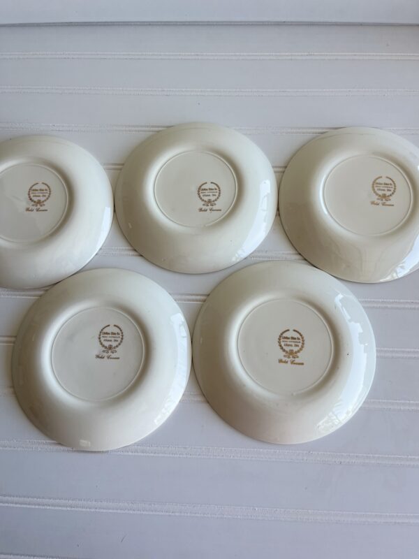 Lifetime China Gold Crown Salad/Dessert Plates – Set of 5 - Image 6