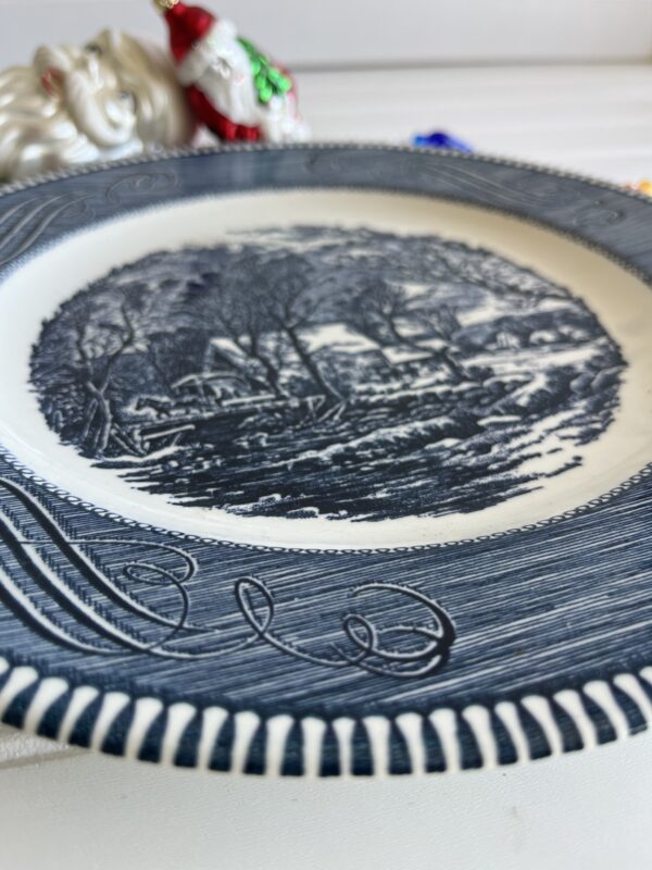 Vintage Royal China Currier & Ives Dinner Plate – “The Old Grist Mill” (10") - Image 2