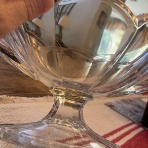 Vintage Lead Crystal Handled Pedestal Vase – Chippendale Style