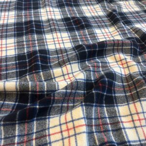 Vintage Red, White & Blue Wool Plaid Blanket – Mid-Century Americana
